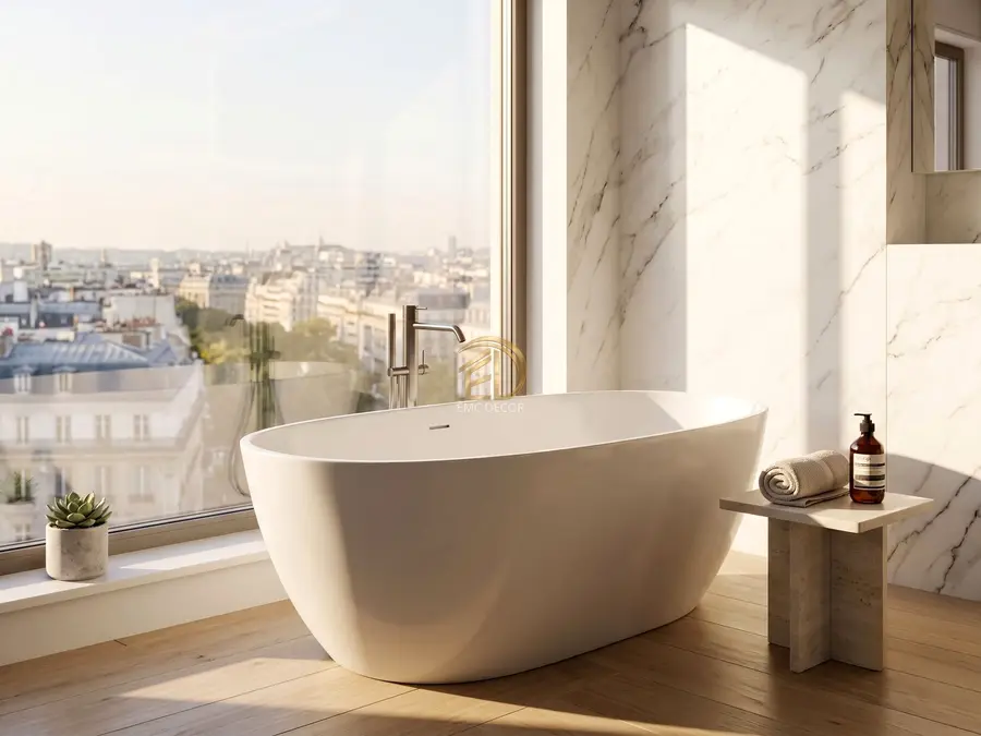 Tadilat sonrası banyo iç mekânı